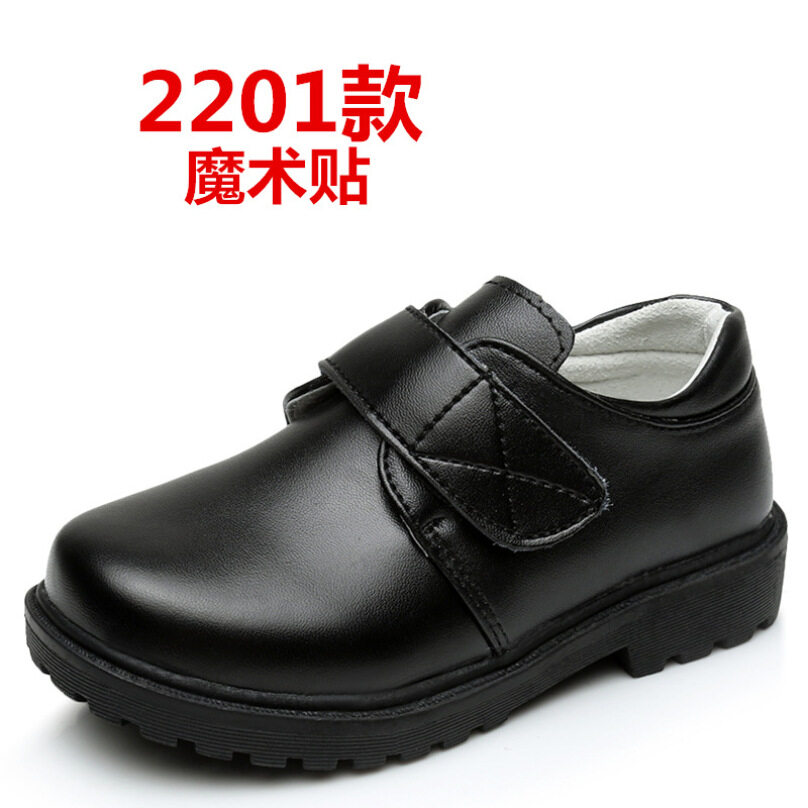 Echoli 3-5 10 15 năm Giày nam cho trường học màu đen Đảng giày cho trẻ em mùa thu thời trang Genuine Leather Dance trẻ em thiếu niên giày kích thước 26-40 giá rẻ