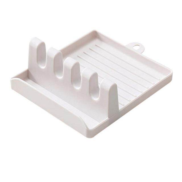 Kitchen Spoon Holder Pot Lid Rack Fork Spatula Storage Rack Cooking Dish Spoon Stand Kitchen Storage Shelf Organizer Accessories ELEGANT