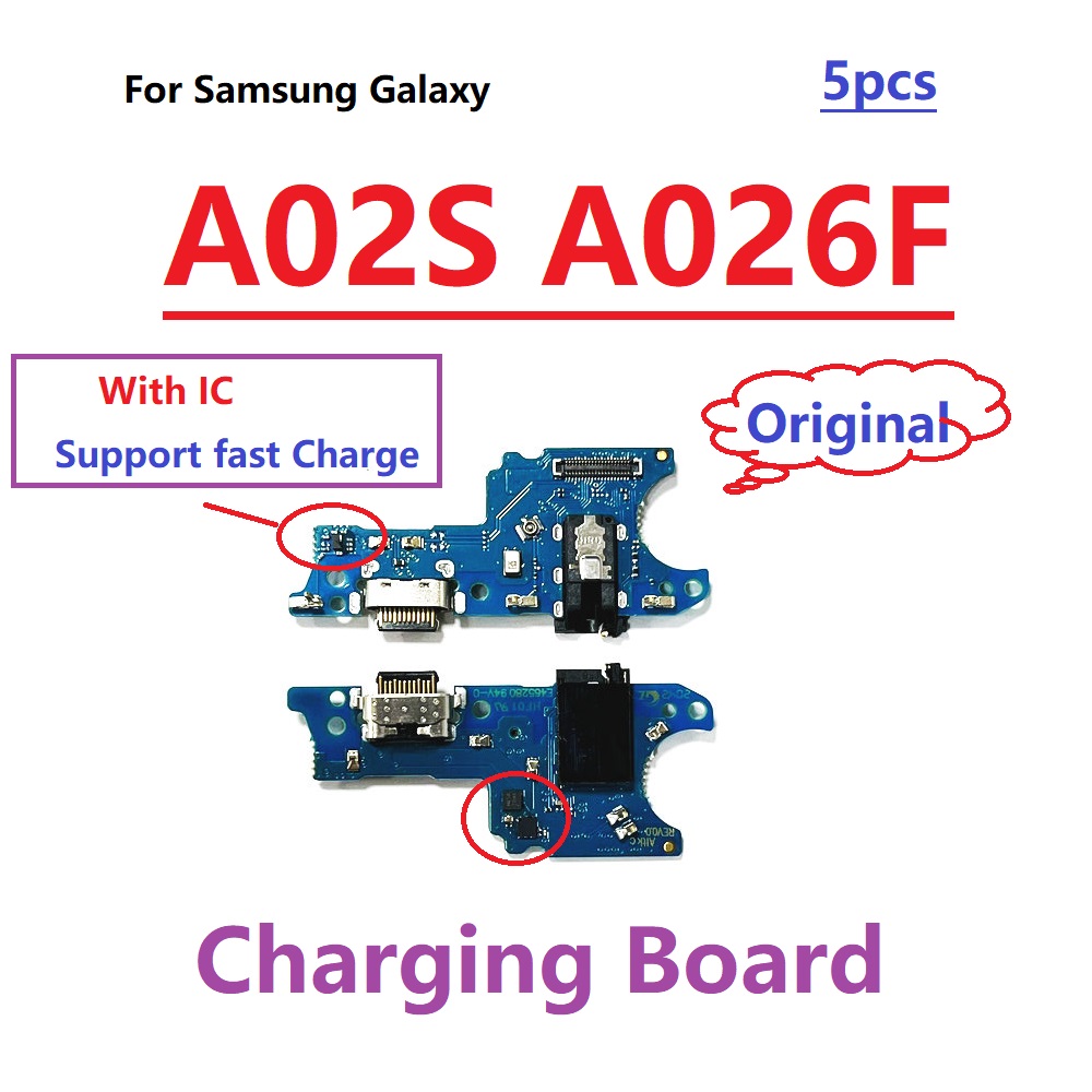 Original USB Charger Charging Port Dock Board Connector Flex For Samsung Galaxy A02S A026F