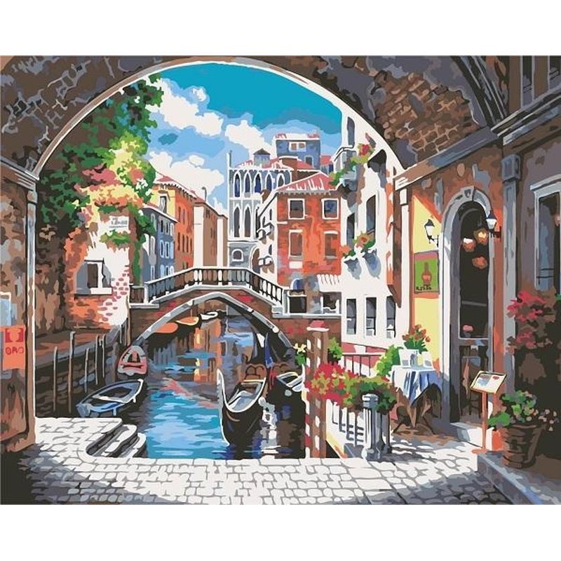 PhotoCustom Abstract Painting By Numbers Handmade Decorative Paintings Disney Dream Forest Picture Home Decoration