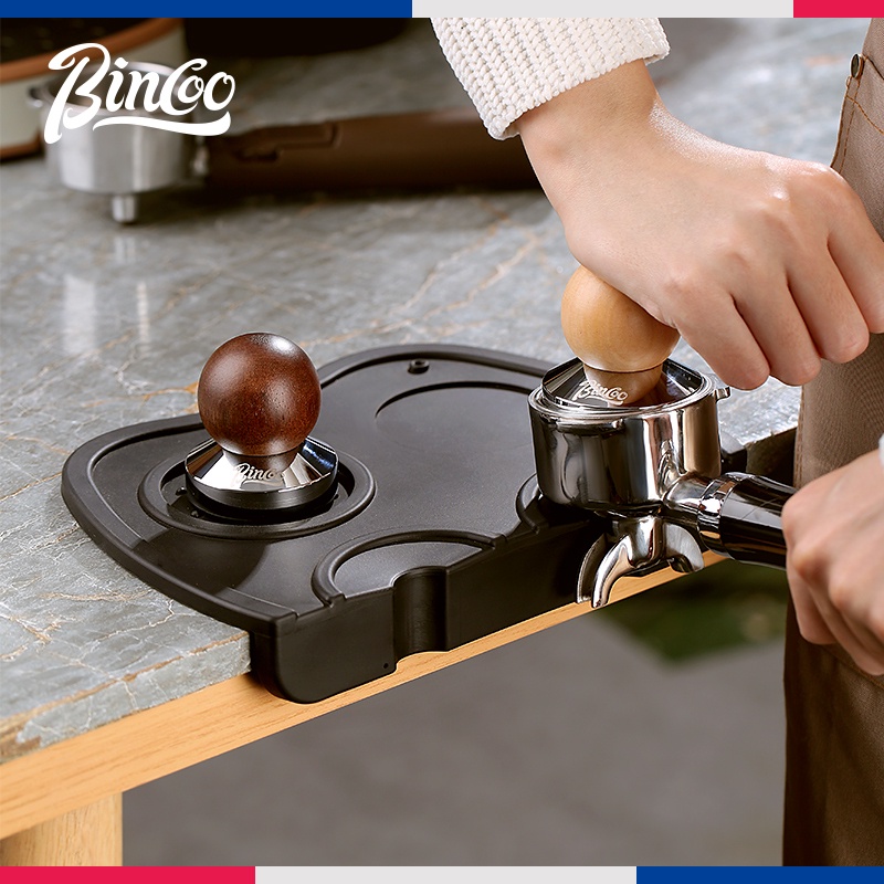 Bincoo Coffee Press Stainless Steel Powder Hammer Solid Wood Handle Powder Distributor Mini Cute Coffee Appliance