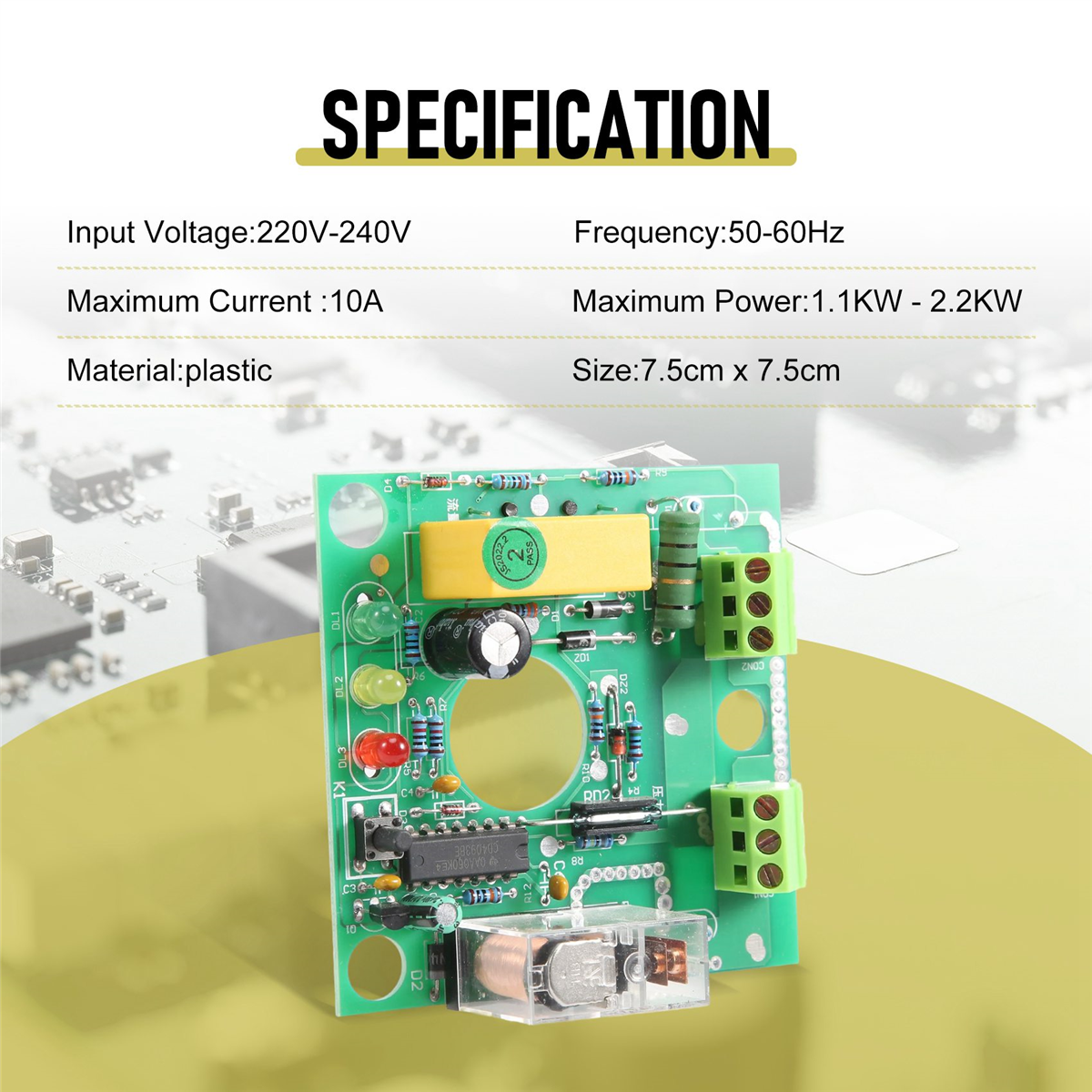 Water Pump Automatic Perssure Control Electronic Switch Circuit Board 10A Popular Pump Replacement Parts