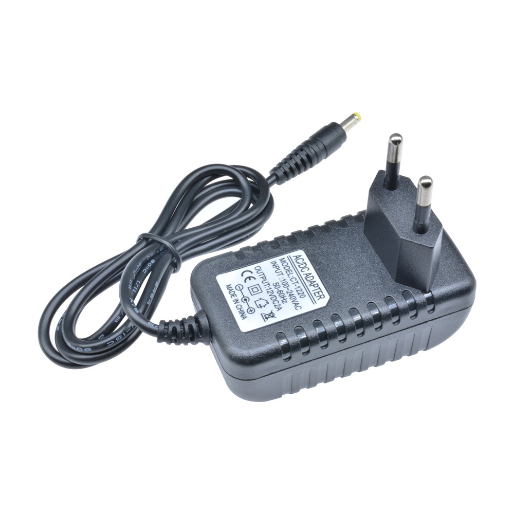 DM Bộ Chuyển Đổi Phích Cắm AC 100-240V Sang DC 12V EU, Bộ Chuyển Đổi Nguồn Chuyển Đổi 2A