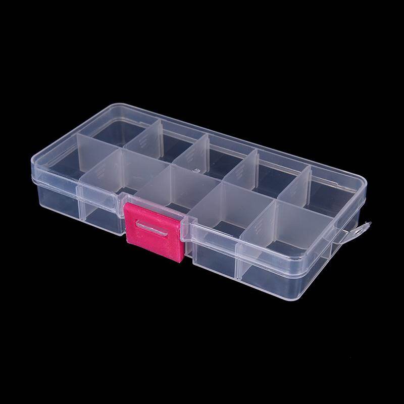 Ministar Plastic10 Slots Adjustable Jewelry Storage Box Case Craft Organizer Beads