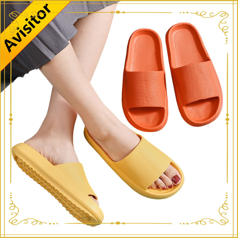 Avisitor Dép gia đình thoải mái Dép trong nhà Xăng đan đế bệt Kasut wanita nhà selipar Dép phòng Kasut Lelaki Giày sandal Thời trang nữ