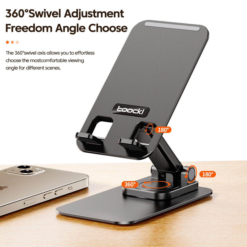 Toocki 360 ° Có Thể Điều Chỉnh Giá Để Điện Thoại Có Thể Gập Lại Máy Tính Bảng Giá Để Bàn Thích Hợp Cho Android/iPhone Phổ Di Động Giá Để Điện Thoại Đứng