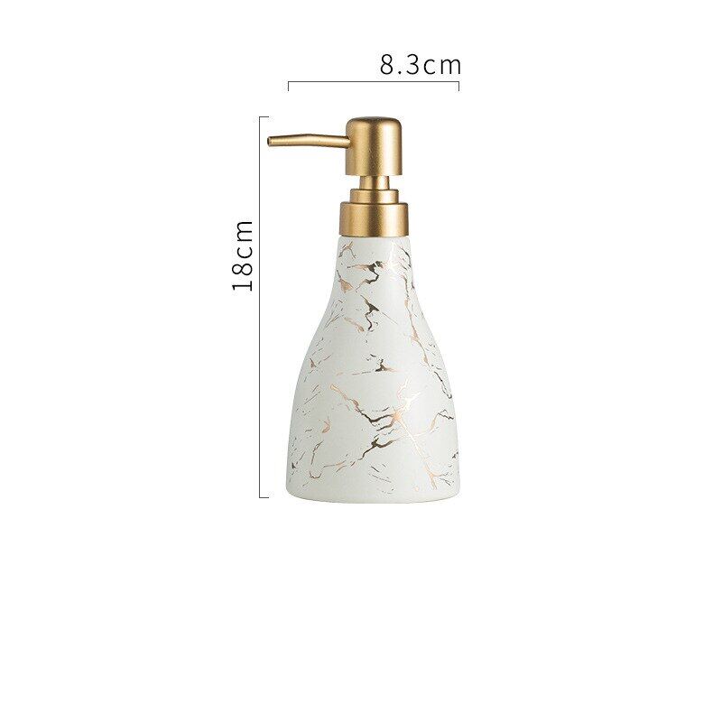 Ceramic Liquid Soap Dispenser 280ML Hand Sanitizer Shower Gel Shampoo Bottle Bathroom Accessories Kitchen Home Decoration Gift