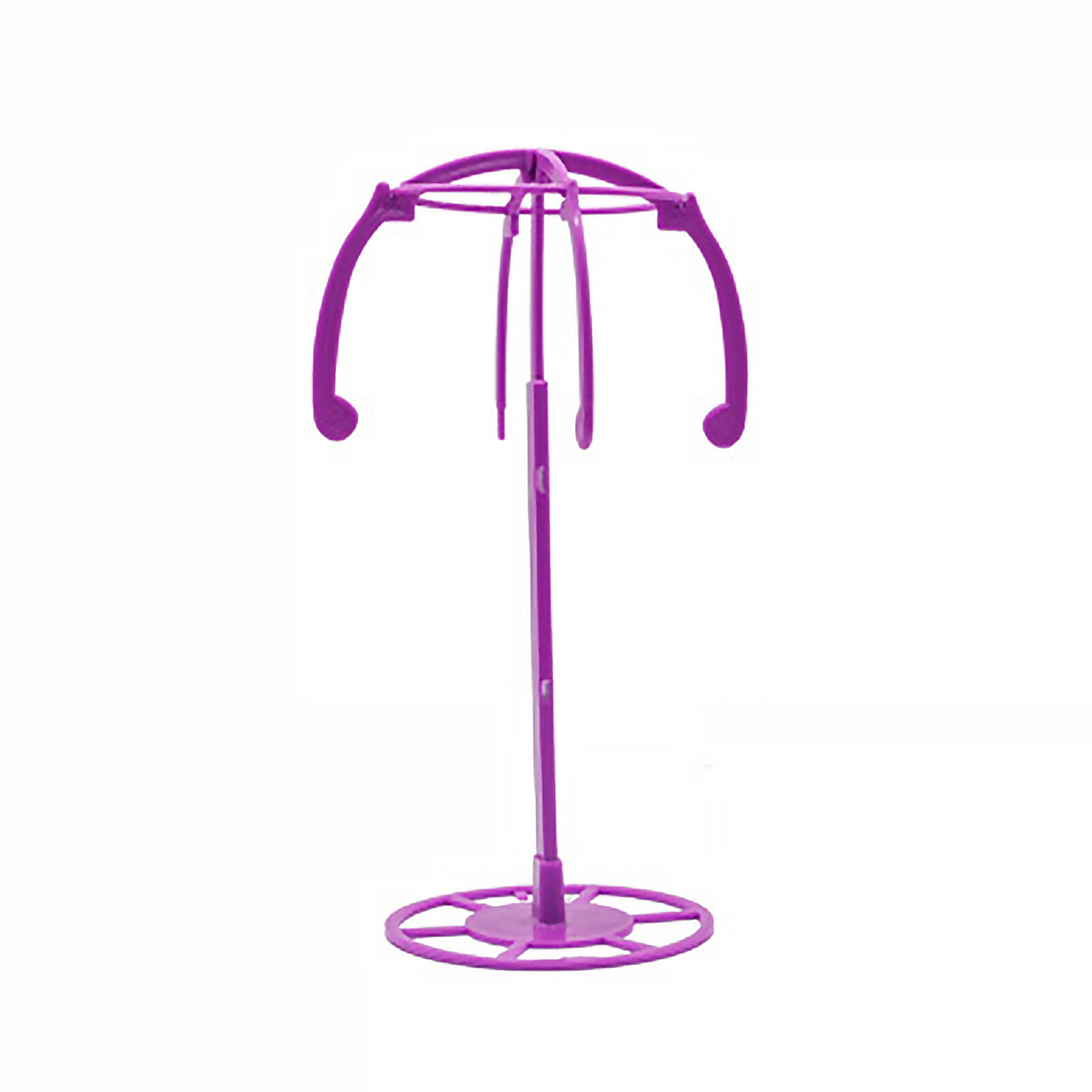 Wig Stands Folding Display Portable Multifunctional Ajustable Wig Stands for Hat Durable Wig Hat