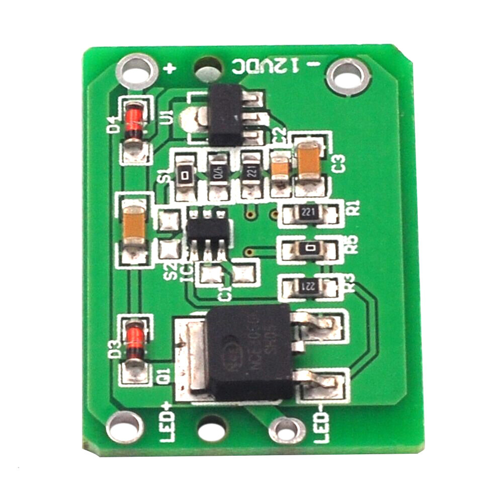 FocusAi  12V Capacitive Touch Switch Sensor Module Push Button Touching Key Module Jog Latch With Relay DC 6-20V 3A TTP223 module