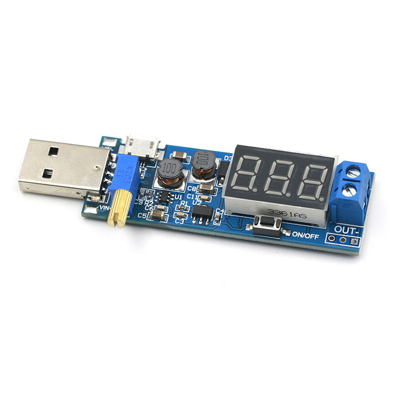 DC-DC Mô-đun Cấp Nguồn Lên/Xuống USB 5V Đến 3.5V / 12V Bộ Chuyển Đổi Tăng Tốc Có Thể Điều Chỉnh Ra DC 1.2V-24V