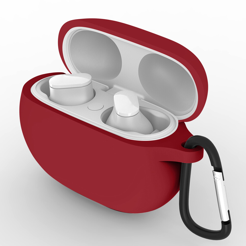 Soft Silicone Earbuds Protective Case Bag w/ Hook for Beats Studio Buds