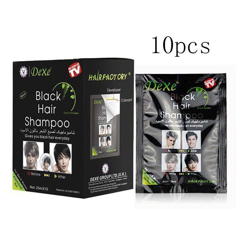 10 Cái/lốc Dexe Đen Tóc Dầu Gội Đầu Chỉ 5 Phút Xám Tóc Loại Bỏ Thuốc Nhuộm Tóc Màu Kem, Xây Dựng Sợi, Chăm Sóc Tóc giá rẻ