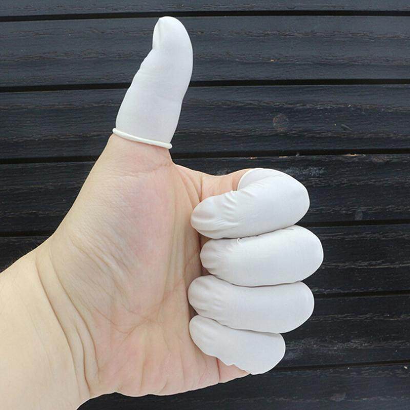 huayou 20Pcs/100Pcs Disposable latex rubber finger cots sets fingertips protector glove
