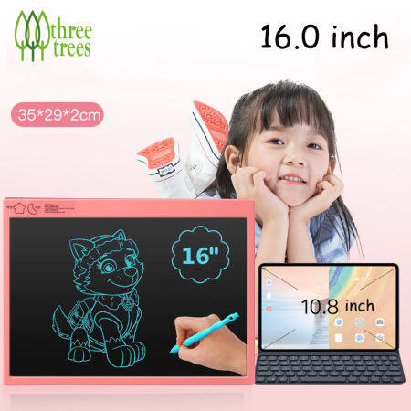 Threetrees Drawing & Sketching Tablets for Kids, 16 Inch Rechargable Design Electronic Writing Tablet Doodle Board Tablet Digital Ewriter Pad Office Home School Drawing Pad Memo Notebook, Great Gift For Kids