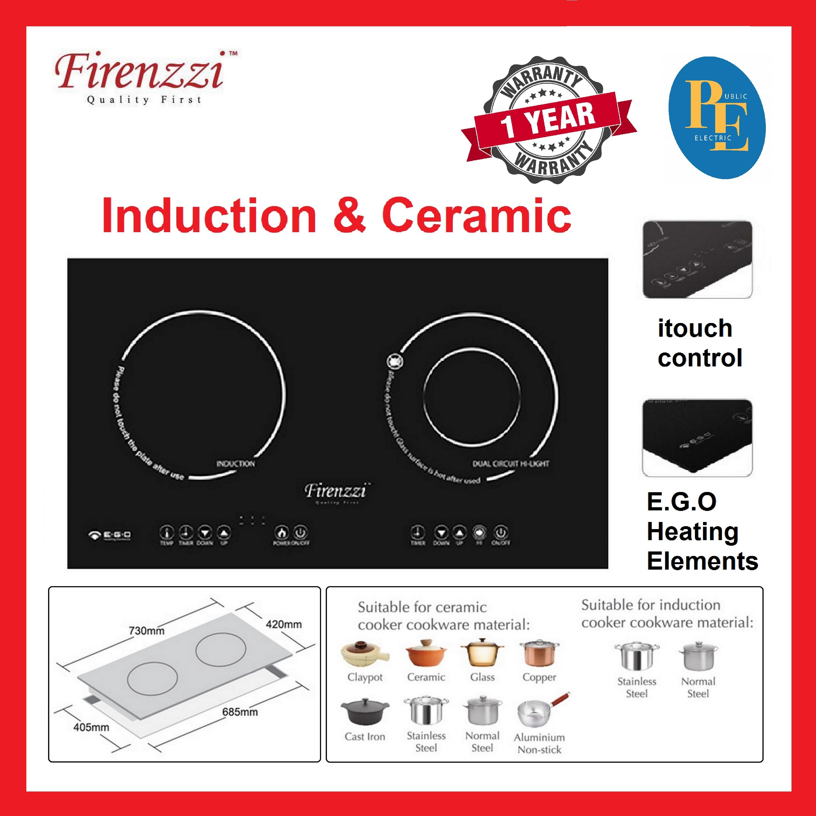 firenzzi ceramic cooker