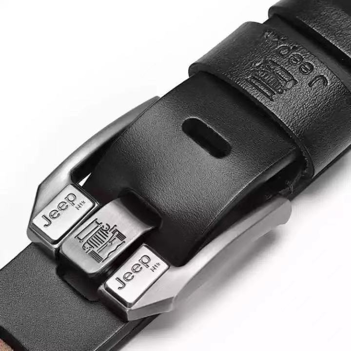 BusinessElite Fashion Alloy Pin Buckle Belt For Men Business Men Casual Leather Belt Fancy Vintage Jean Cintos Belts Classice Strap 4DB0104
