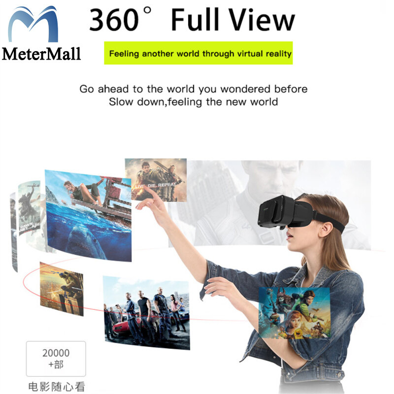 G10 Shinecon VR Glasses 3d Virtual Reality VR Glasses For Gaming Video Compatible For Iphone Android