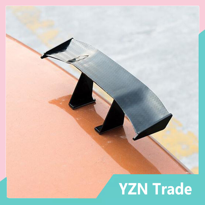 Car Tiny Tail Wing Black ABS Mini Rear Wing Spoiler Universal Car Refitting Tool