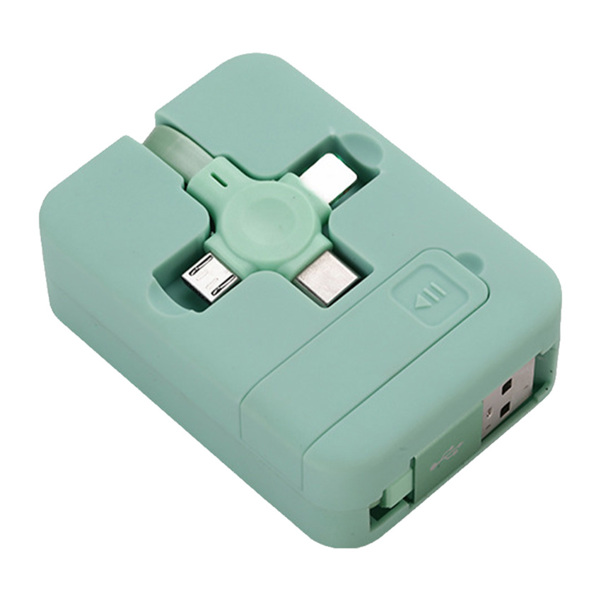 Home Telescopic Storage Bracket Three-In-One Charging Cable, Data Transmission Data Cable