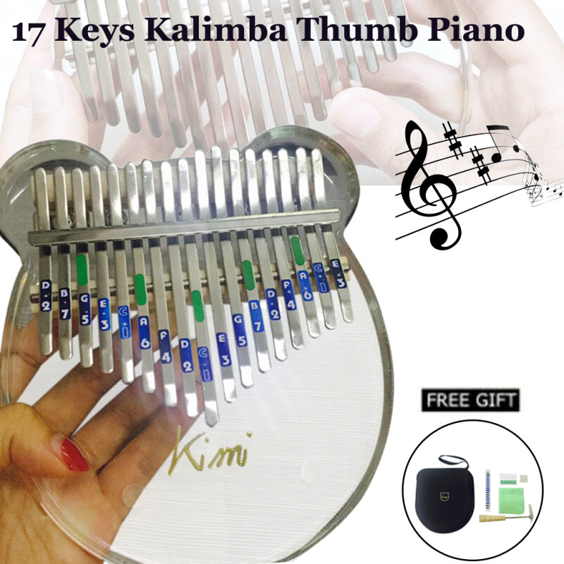 NEW!!! READY STOCK Blesiya Kimi 17 Keys Thumb Piano Kalimba Acylic Clear Portable Beginner Piano Malaysia
