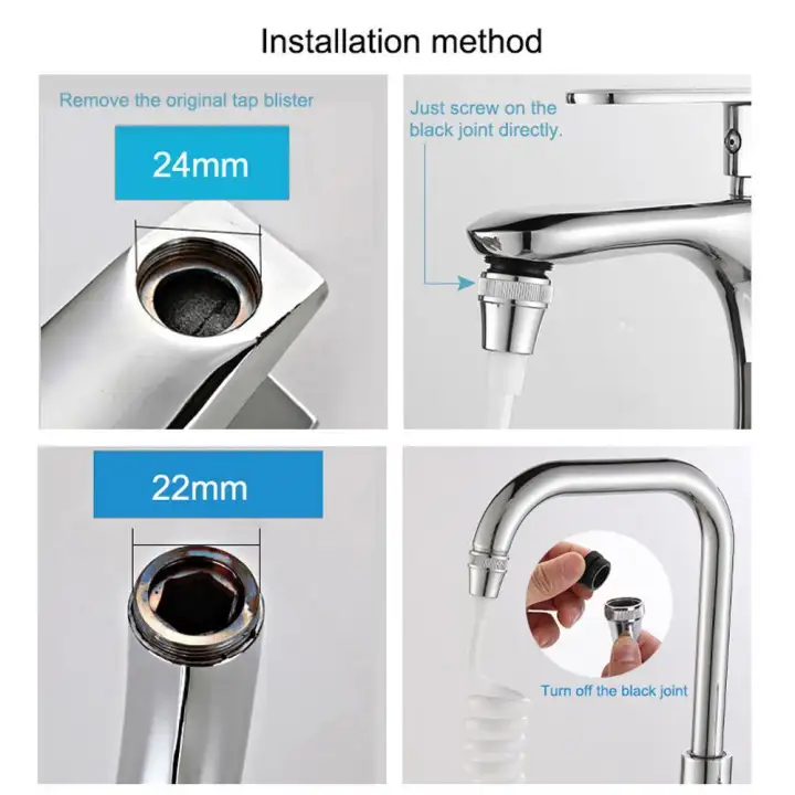 Hosdog Kitchen Faucet Extension Extender Long Hose Shrinkable