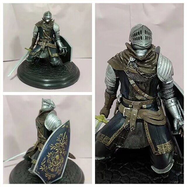 Dark Souls Figure Bonfire Led Light Black Faraam Knight Figurine Sculpt