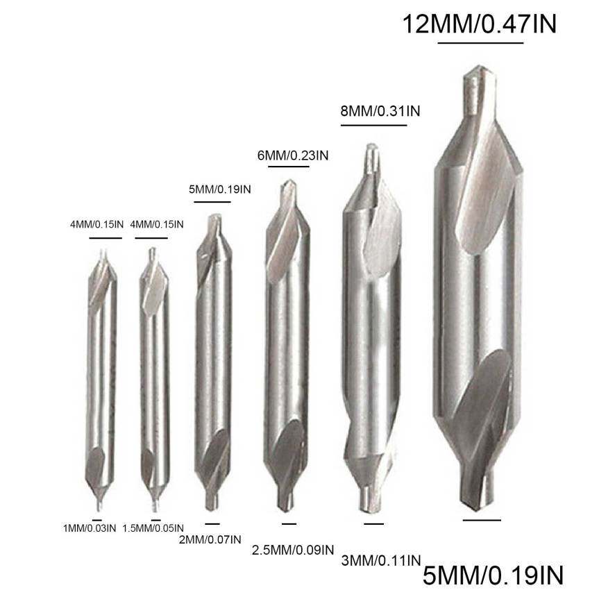 HSS Center Bits 60 Degree Metal Bits Set Power Tools Drilling Drill Countersunk Bits