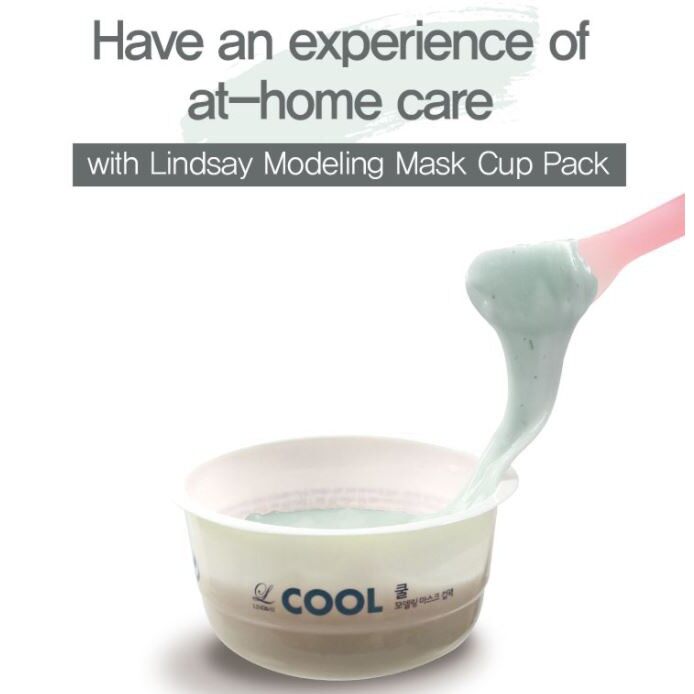 Lindsay Modeling Mask Cup Pack (28g)Hydrates and Moisturizes, Brightens Skin Tone, Soothes Skin and Maintains Water-oil Balance