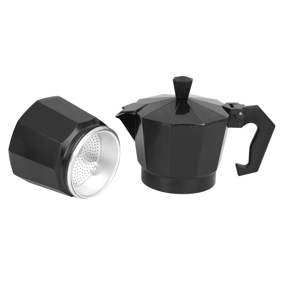 Bình Cà Phê Moka Máy Pha Espresso, Máy Pha Cà Phê Nhôm 3 Ly