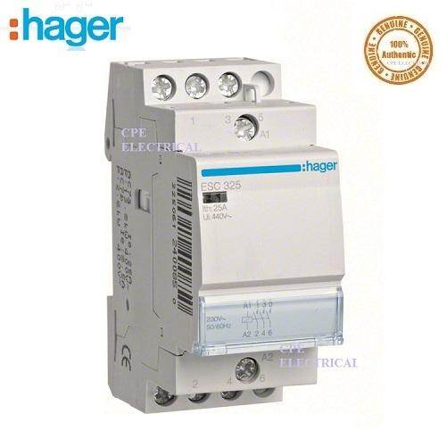 Hager ESC425S 25A Installationsschütz 4 Schließer