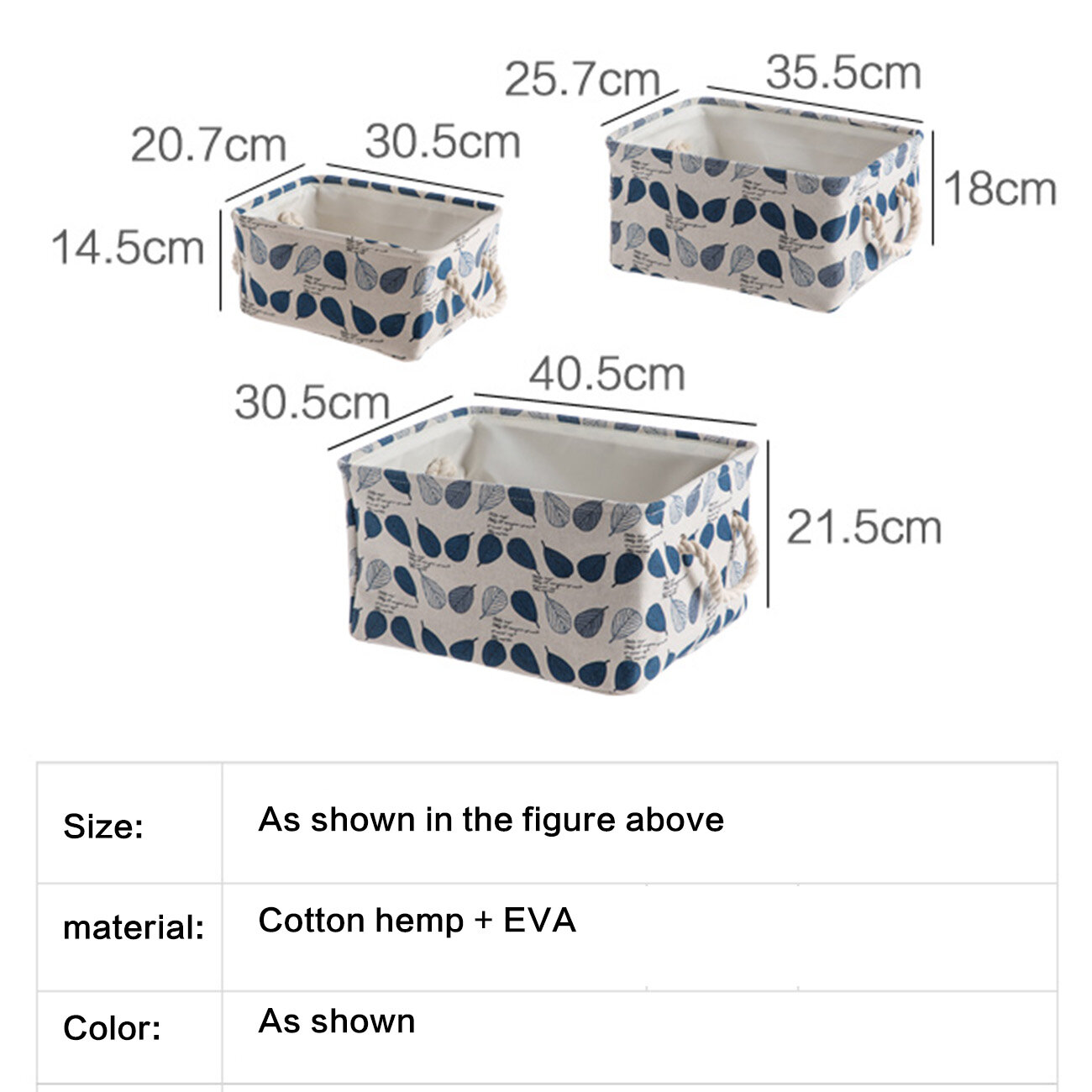 Homenhome Clothes Sorting Basket Desktop Storage Basket Fabric Kitchen Snack Organizing Basket