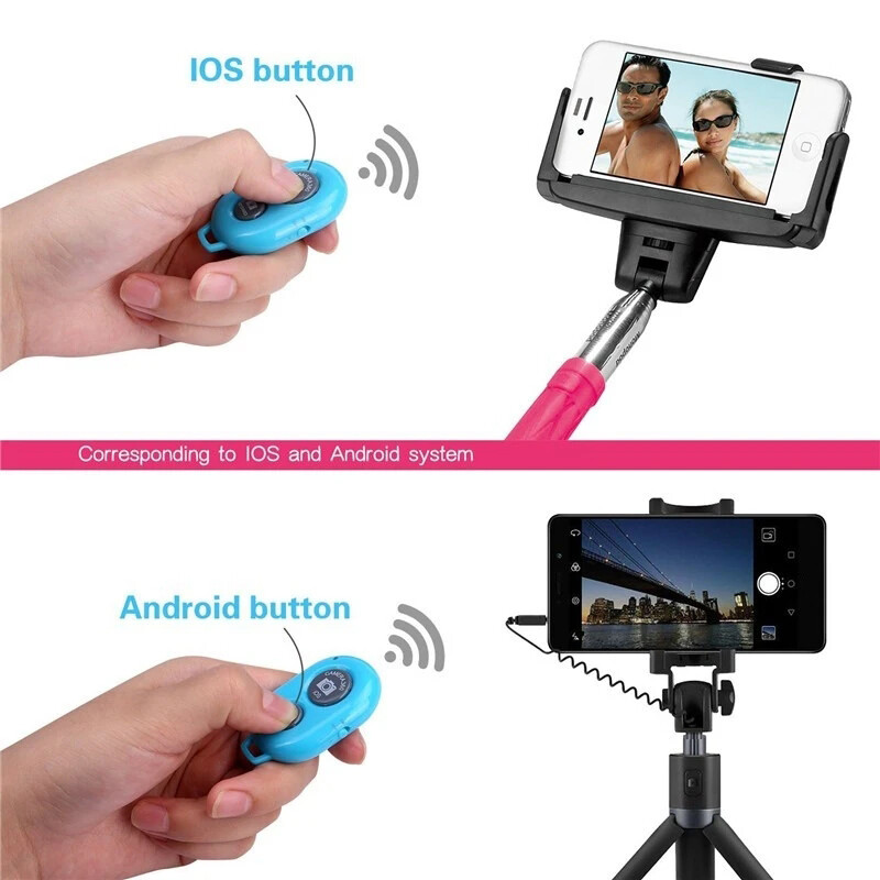 Nút từ xa Bluetooth không dây cho hệ thống IOS Android điều khiển màn trập từ xa ảnh nhóm Selfie Bluetooth