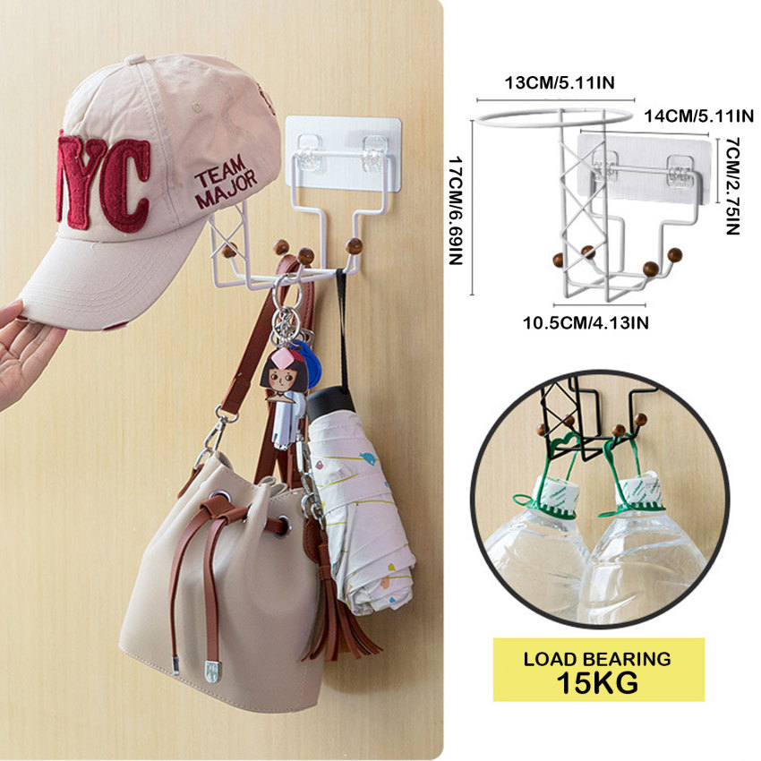 1pc Helmet Rack Holder Wall Mount Motorcycle Motorcycle Helmet Holder Rack Jacket Hats Key Display Hanger