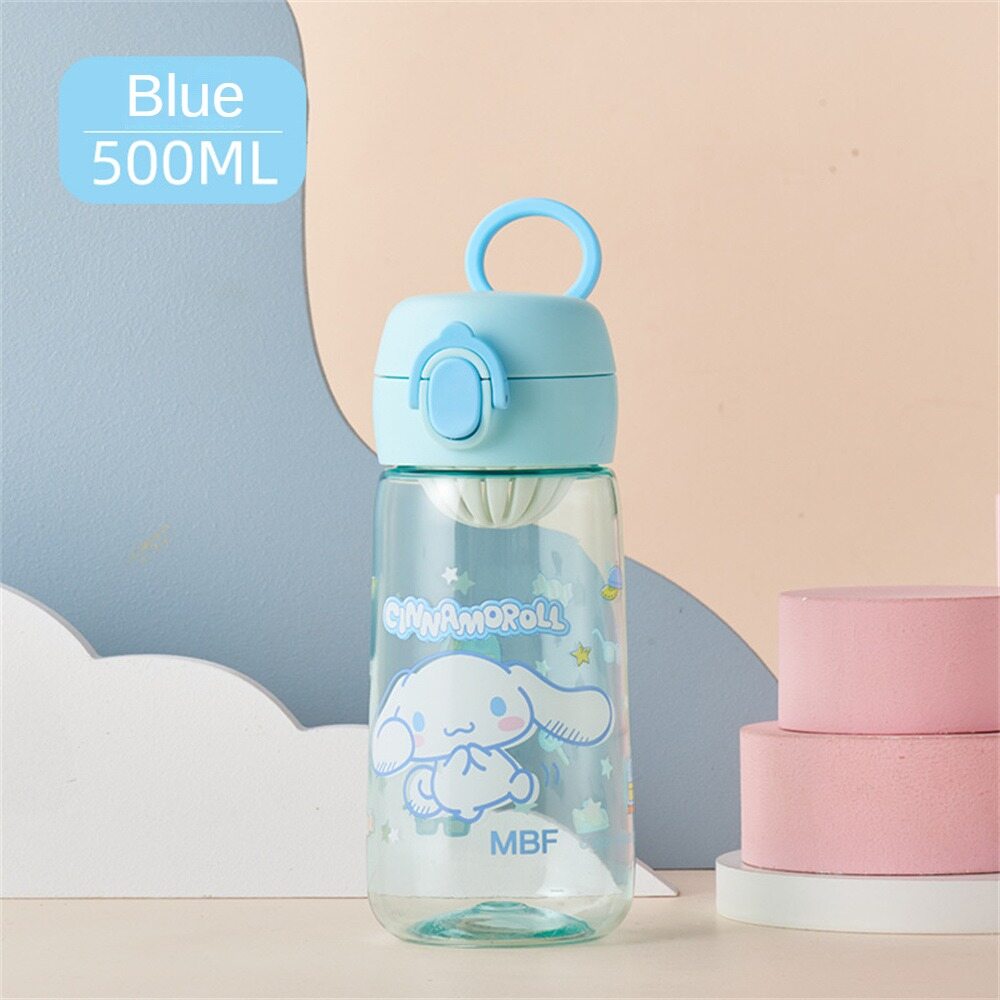 500ml Portable Direct Drinking Water Bottle Cartoon Sanrio Water Cup Kulomi Melody Plastic Kettle Student Sports Water Cup