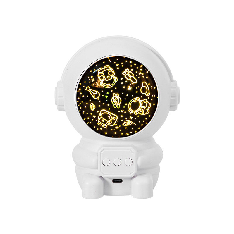 Decorative light, creative bedroom mood light, astronaut projector, night light, glowing toy gift for children