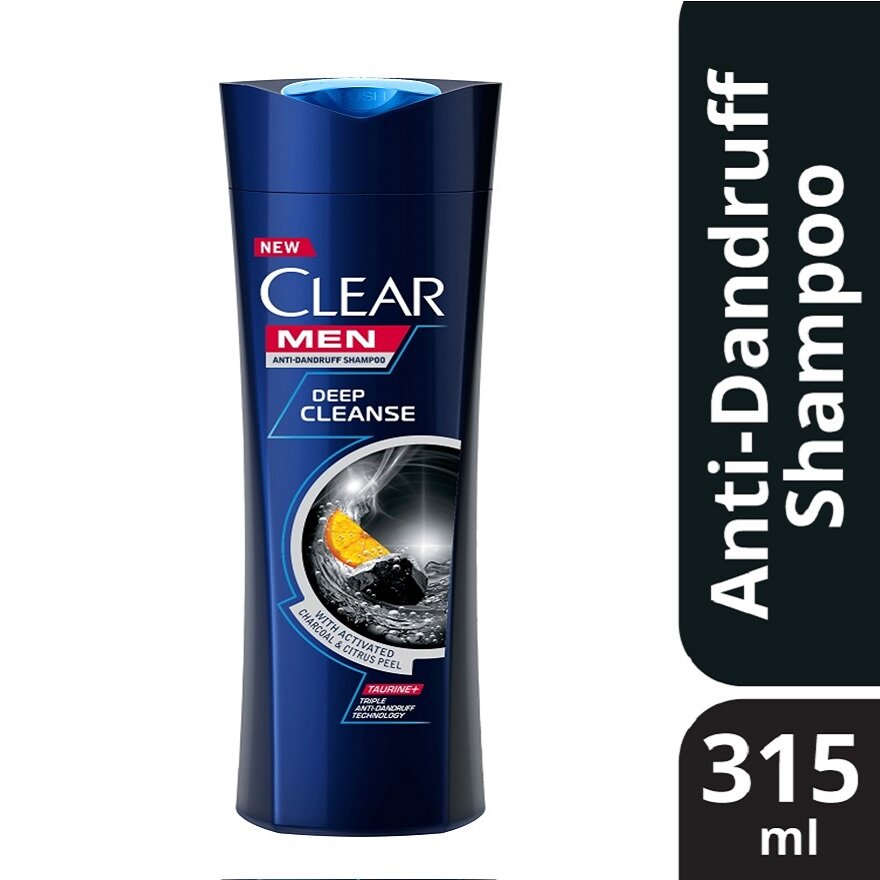 CLEAR MEN Deep Cleanse Anti-Dandruff Shampoo 315ml | Lazada