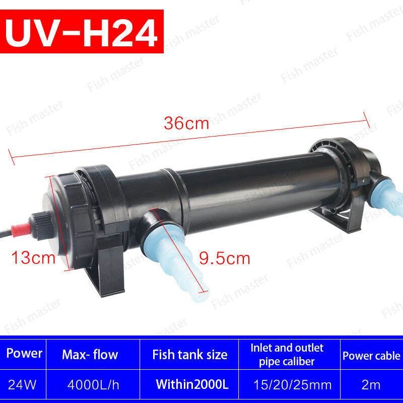 Top House External UV Purge Lamp Light Ultraviolet Filter Clarifier