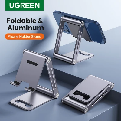 UGREEN 45 Degree Multi-Angle Adjustable Cell Phone Stand Holder for Android Phones SAMSUNG, Apple iPhone, Xiaomi, Poco X3 NFC,LG, Huawei, ASUS, VIVO, OPPO
