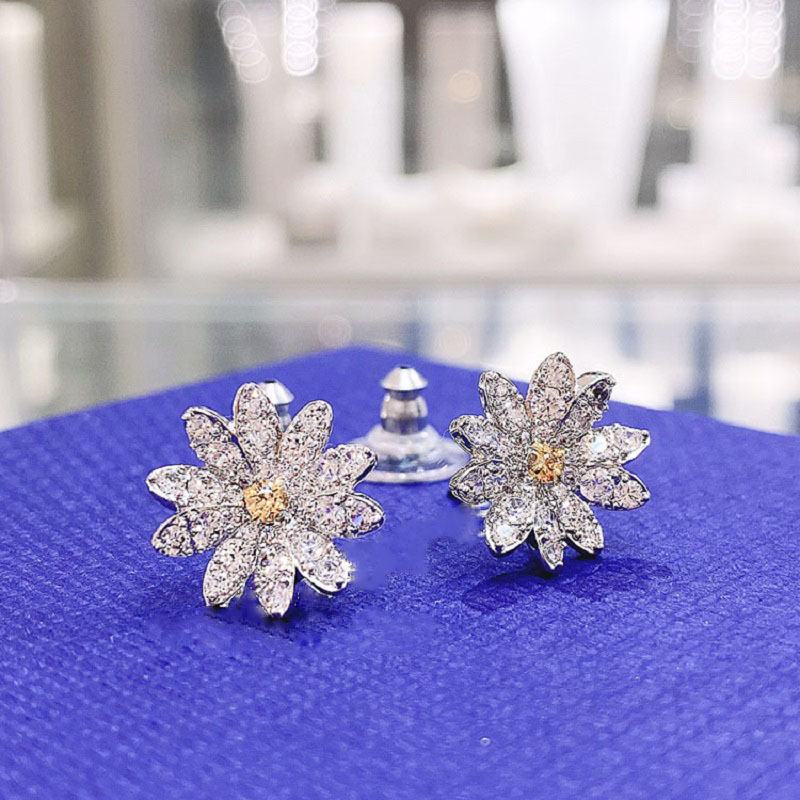 Sweet Daisy Stud Earring Flowery Temperament Girls Earrings