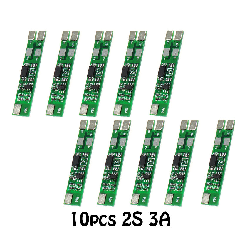 2PCS/10PCS Lithium battery 2S 7.4V 3A protection board protects 2pcs 18650 battery protection modules