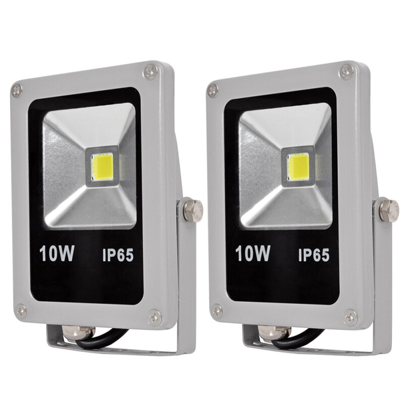 KL IP65 Waterproof12V 10W 12V Trắng Lạnh Xám Ốp Lưng Phẳng Mini Siêu Sáng Chống Nước