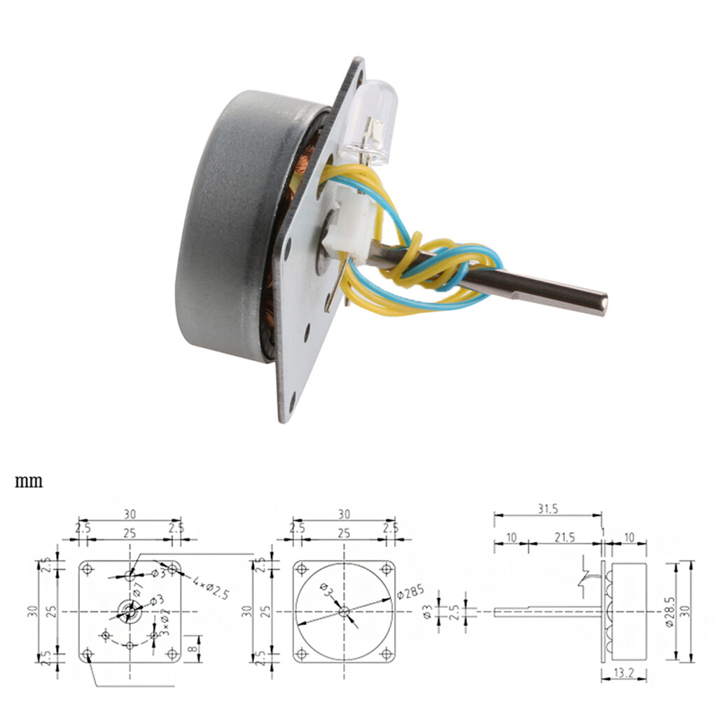 Blesiya Mini Micro Small 3-phase AC Wind Turbine Hand Alternator Generator 3V-24V