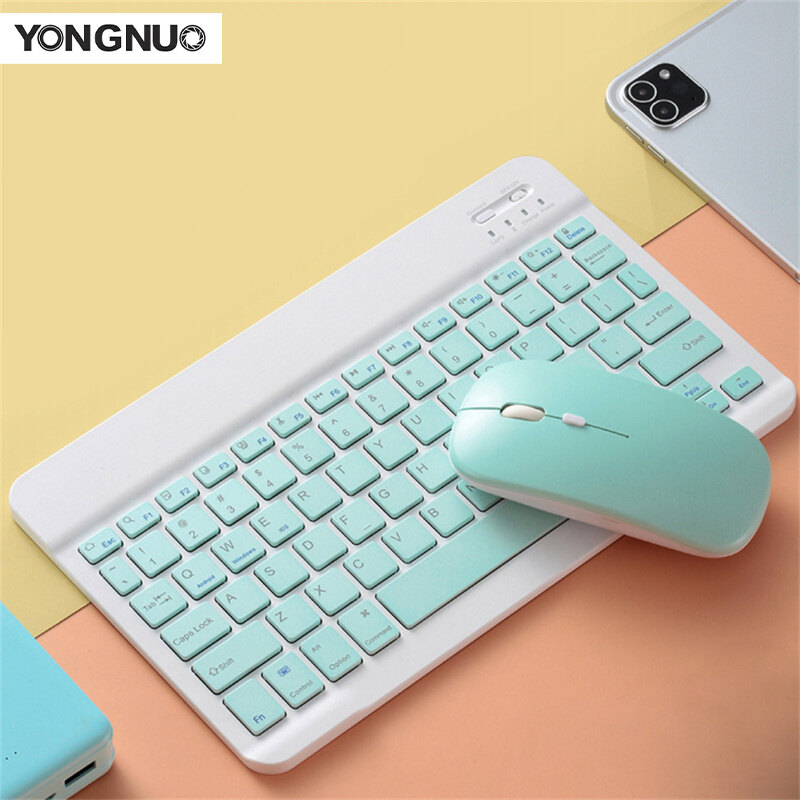 Bộ Chuột Bàn Phím Mini Không Dây Tương Thích Bluetooth Có Thể Sạc Lại Tương Thích Cho Android Ios Windows