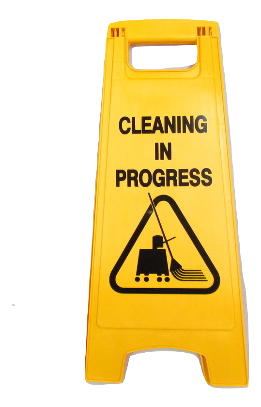 Caution Cleaning In Progress Sign