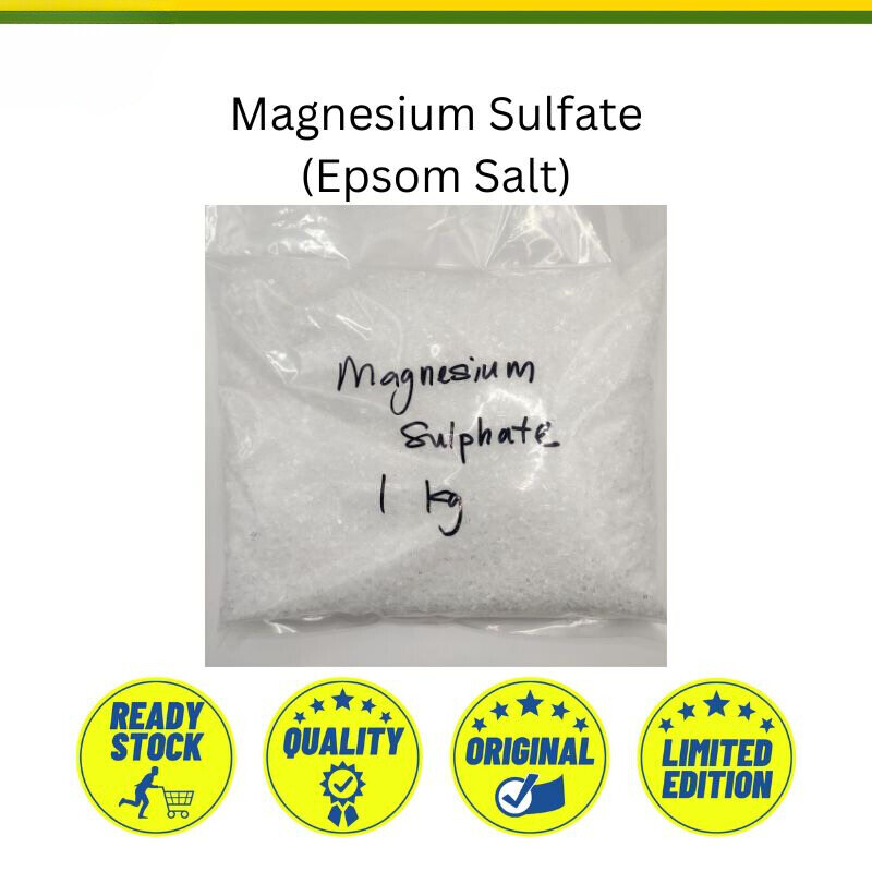 Epsom Salt (Epsom Salt) 1kg - Pure Magnesium Sulphate As Bath - Foto 4