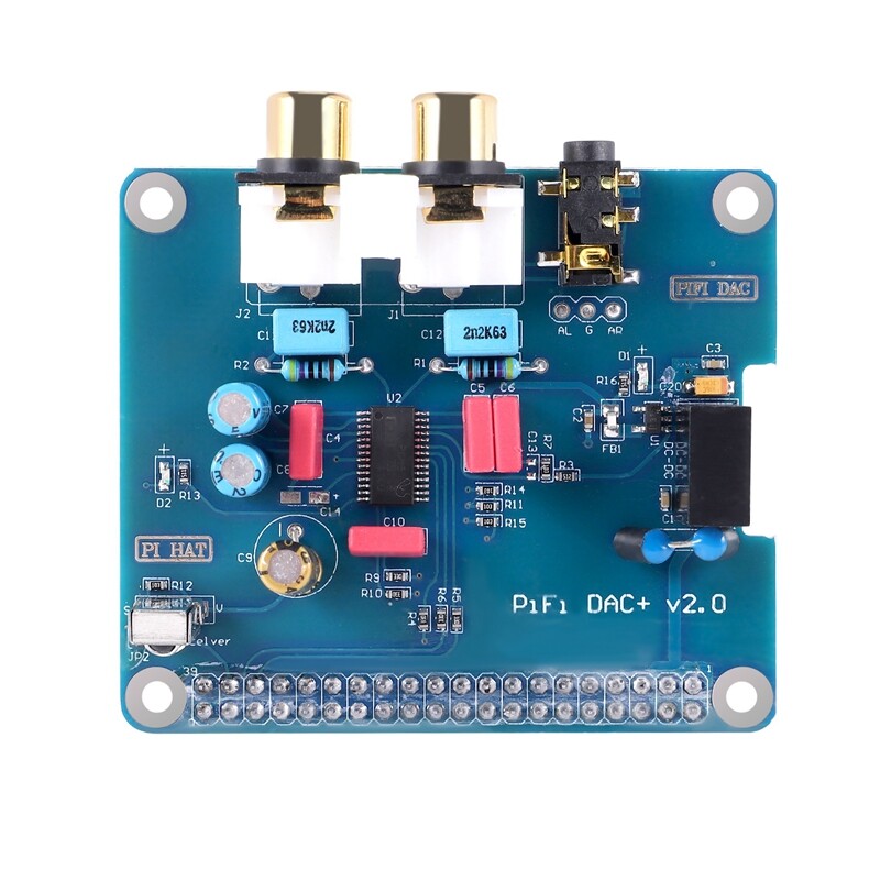 Pifi digi dac+ hifi dac audio sound card module i2s interface for raspberry pi 3 2 model b b+ digital audio card pinboard v2.0 board sc08