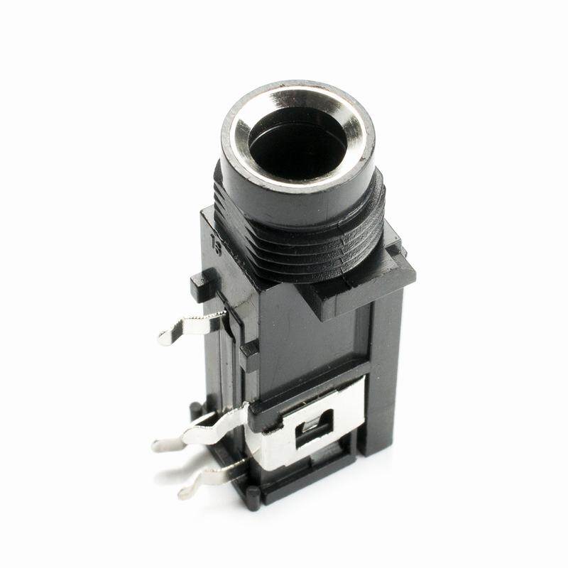 1pcs,1/4" 6.35mm Audio STEREO TRS Female Panel Mount Microphone Output JACKS Socket
