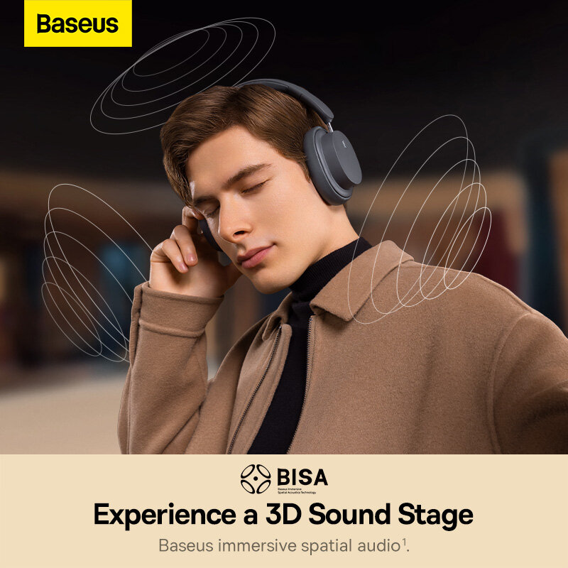 Baseus bowie D05 không dây Over-Tai nghe đeo tai bluetooth 5.3 tai nghe có dây với microphone