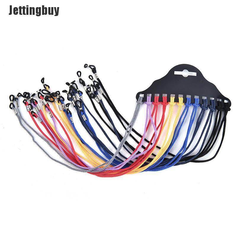 [Jettingbuy] 12pcs/Lot Multicolor Nylon Glasses String Cord Holder Sunglasses Neck Rope Strap
