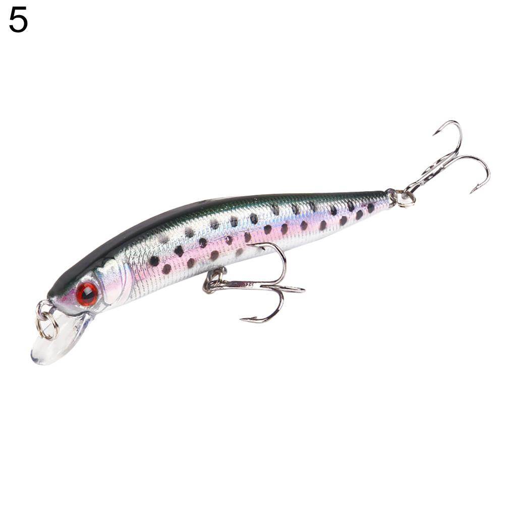 Ghxdryuru 10cm Artificial Fish Minnow Lure Fresh Water Sea Fishing Bait Tackle with Hook